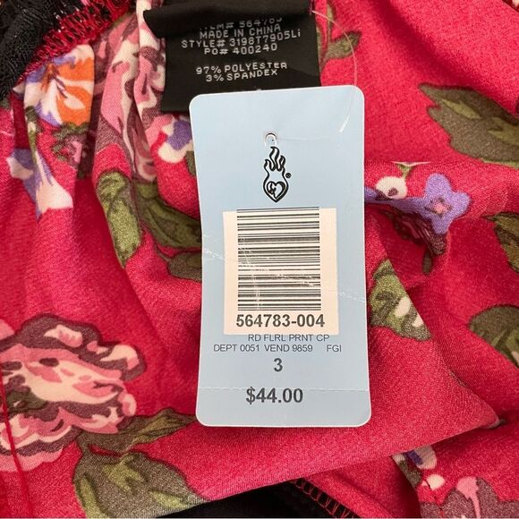 Torrid Satin Floral Corset Bustier Style Camisole Top Babydoll Lace Trim Sz 3 - Picture 5 of 10